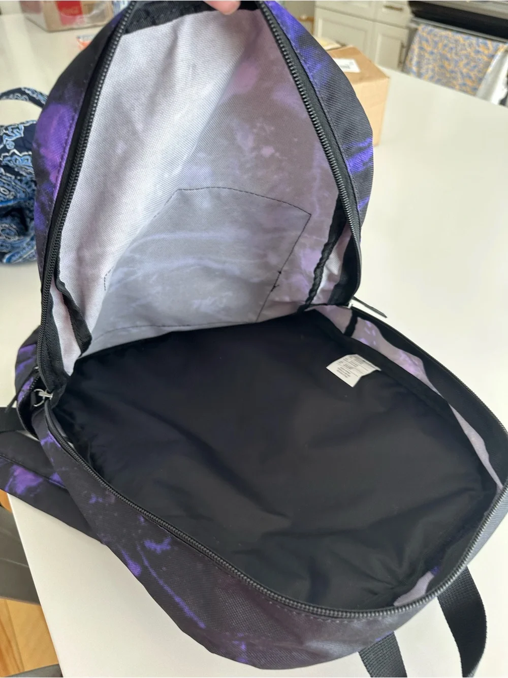 Nike Purple & Black Tie-Dye Backpack